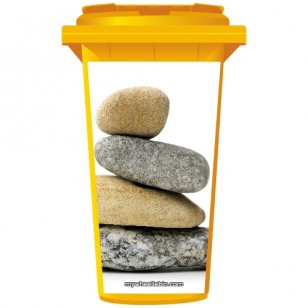 Stack Of Pebbles Wheelie Bin Sticker Panel